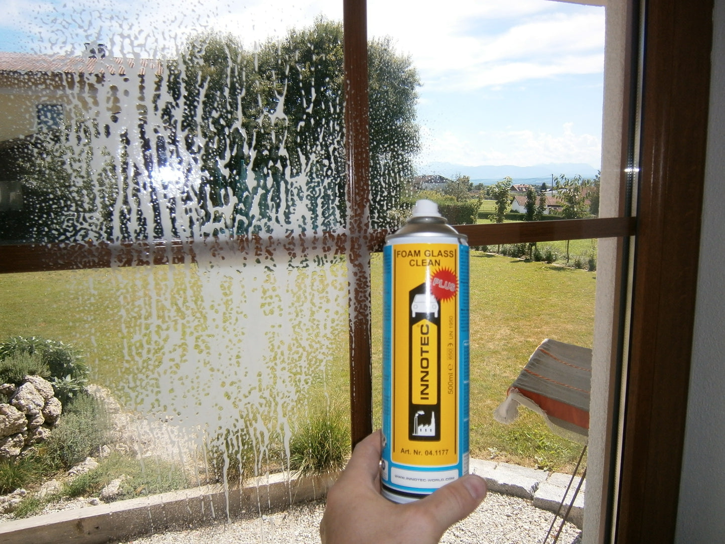 Innotec Foam Glass Clean Plus Lebensmitteltauglicher Glasreiniger a 500ml Aerosol